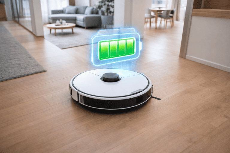 Wat is de levensduur van een batterij in een robotstofzuiger?