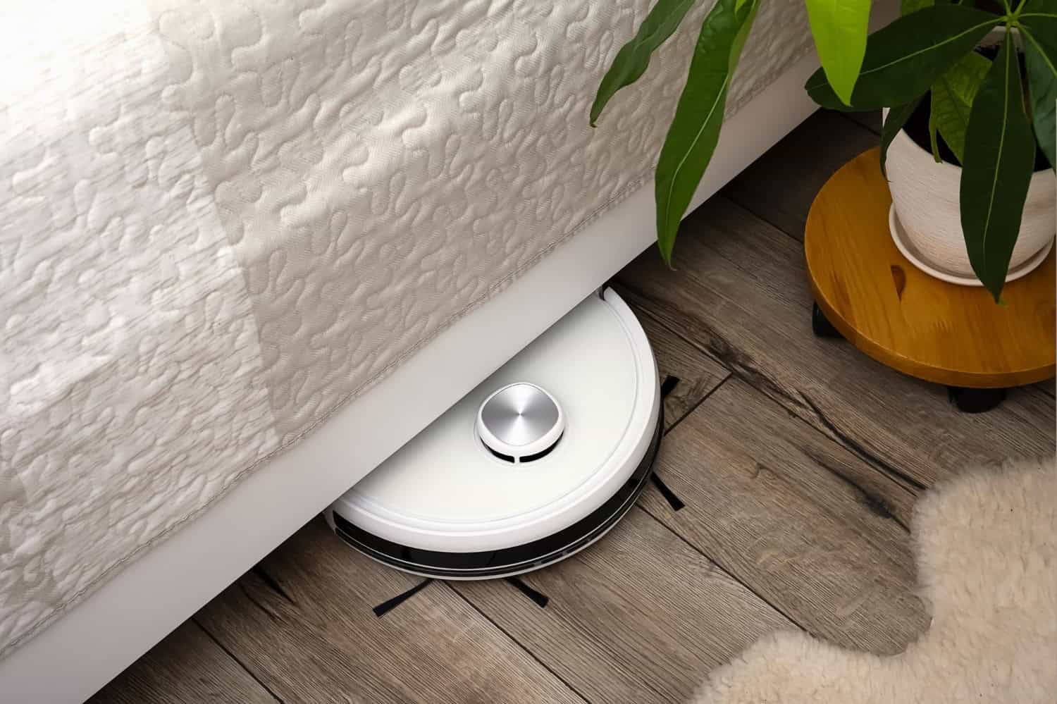 Robotstofzuiger loopt vast