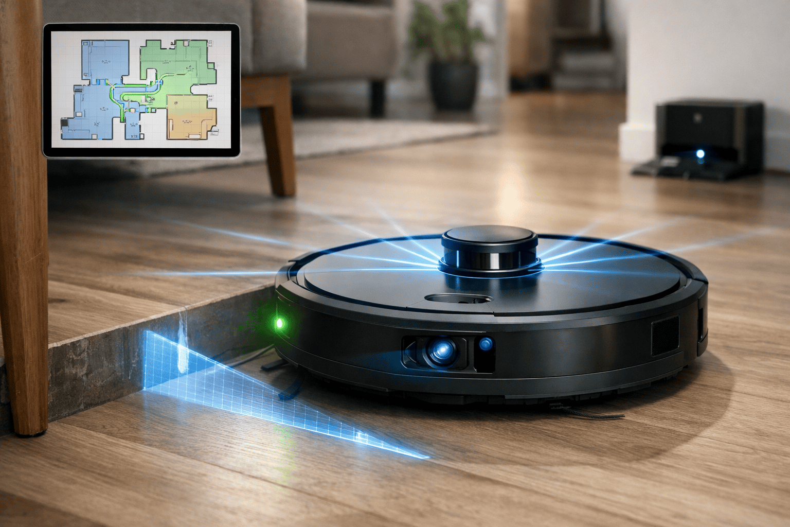 Hoe navigeert een robotstofzuiger?