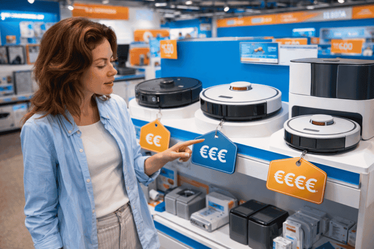 Prijzen robotstofzuigers vergelijken in winkel