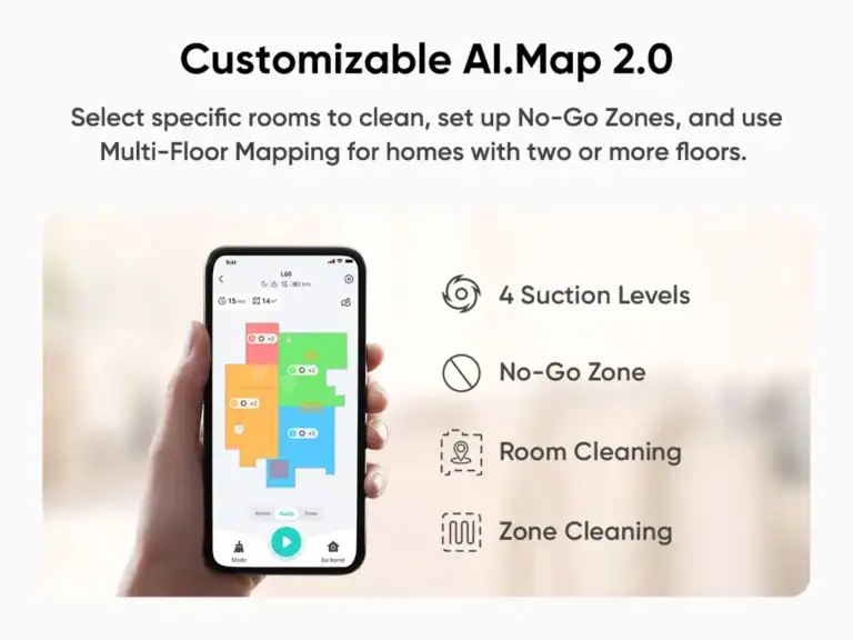 No-go zones in de Eufy app © Eufy