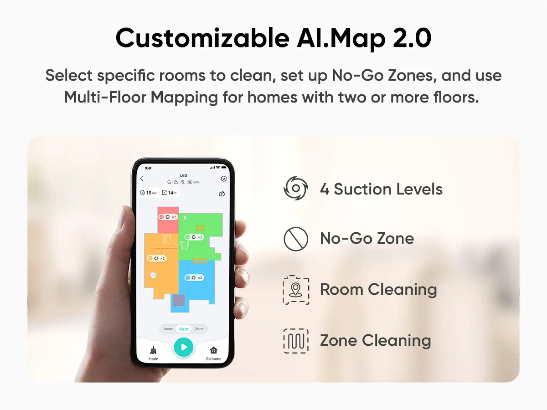No-go zones in de Eufy app © Eufy