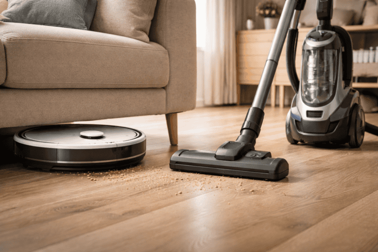 Zuigkracht gewone stofzuiger vs robotstofzuiger